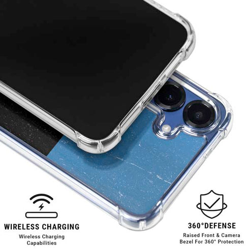 Estonia Flag Distressed Galaxy S25 Clear Case